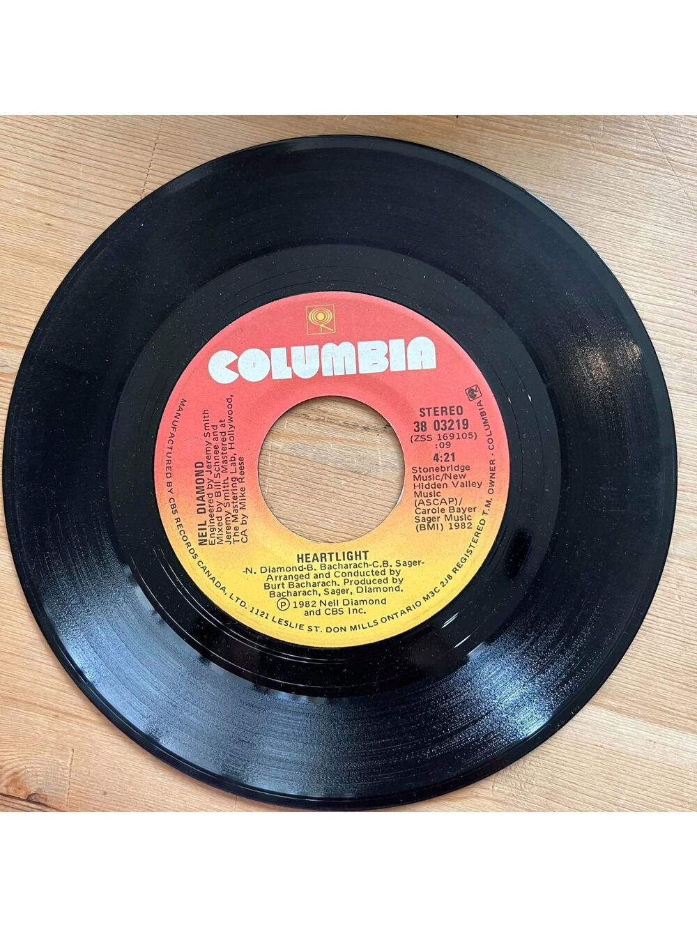 Neil Diamond - Heartlight/You Don't Know Me 45rpm VG+ R20